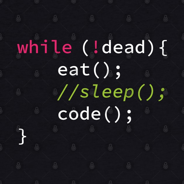 Funny Coding Computer Science Programmer Eat Sleep Code by kim.id